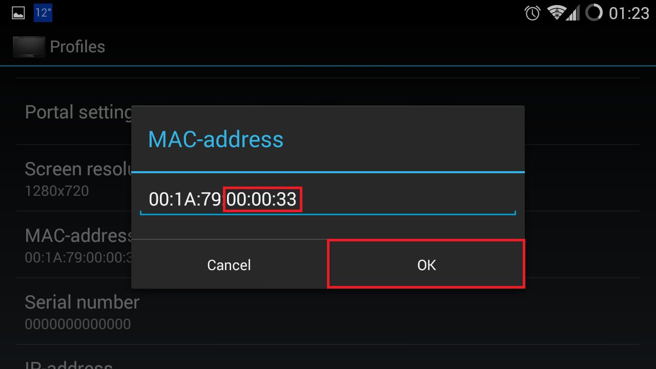 Sample mac address for chrome cast list